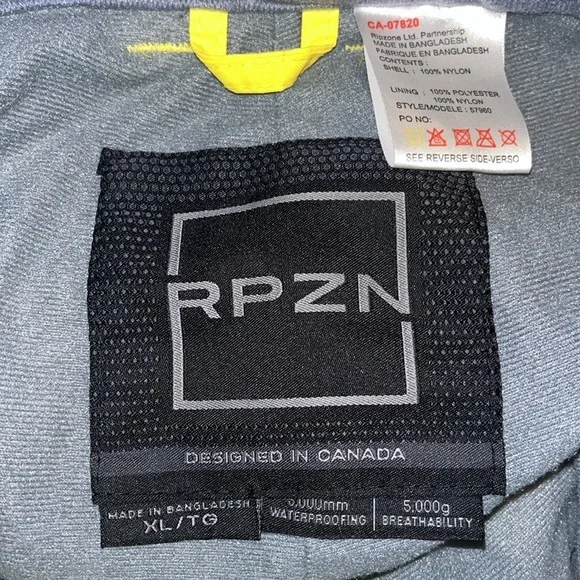 RPZN men’s bright yellow ski pants size XL - Picture 10 of 10